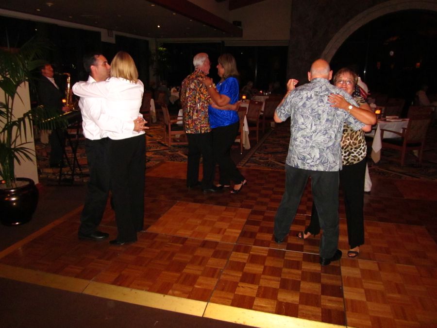 Dancing with friends at the Elks and ORCC