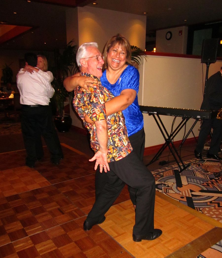 Dancing with friends at the Elks and ORCC