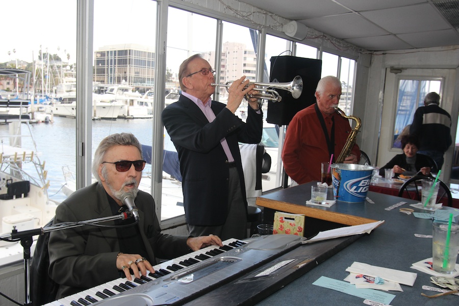 Dancing at Newport Harbor 1/27/2013 with friends