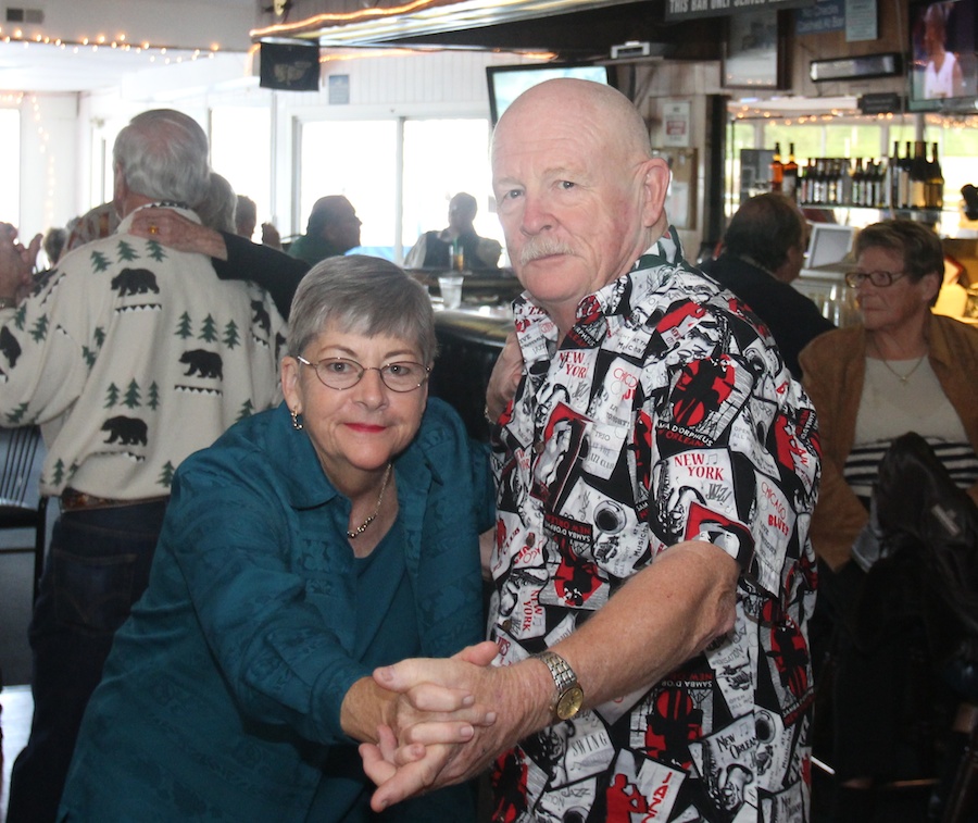 Dancing at Newport Harbor 1/27/2013 with friends