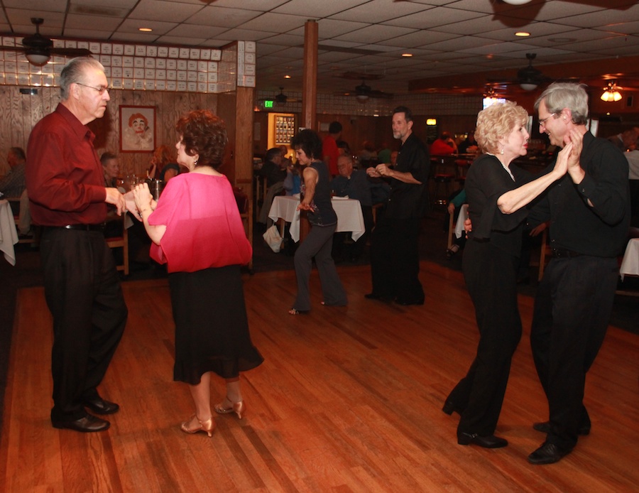 Dancing with friends at Garden Grobe 2/2/2013