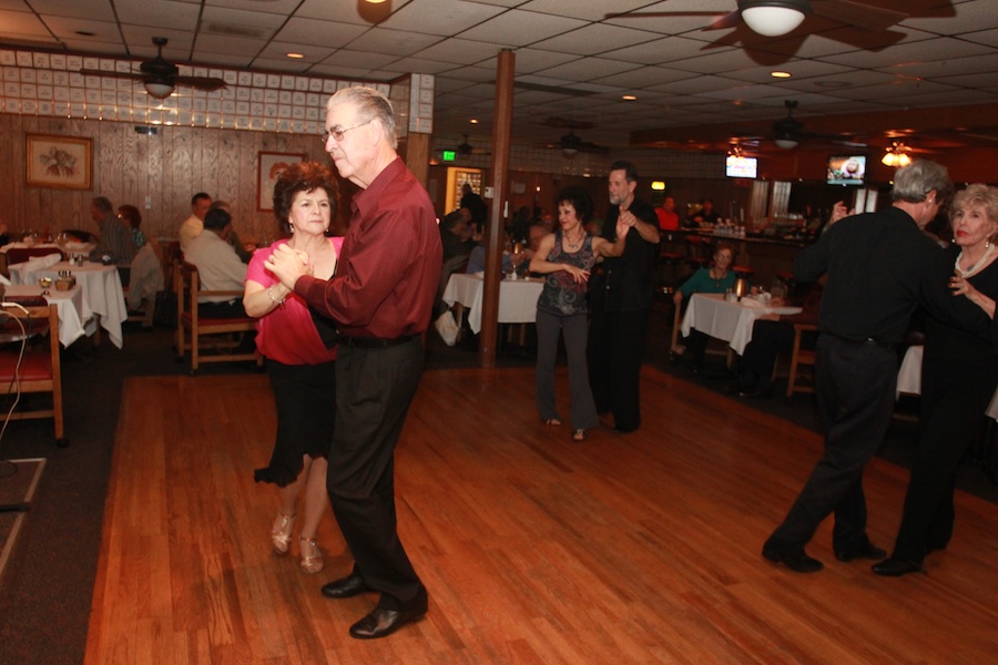 Dancing with friends at Garden Grobe 2/2/2013