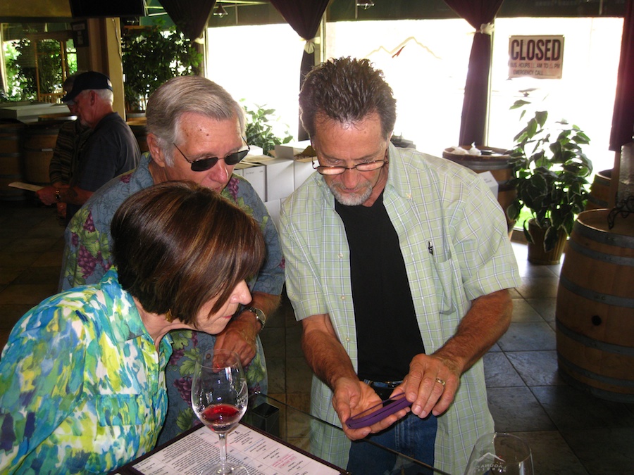 Wine tasting with the Roberts and Zaitz Laguna MAy 2013