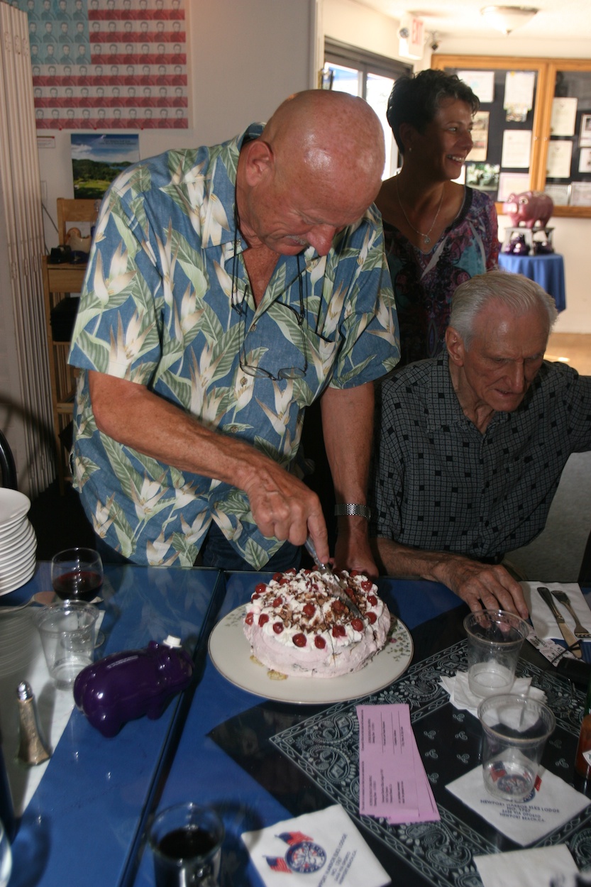 Celebrating at Newport Harbor with friends 10/6/2013