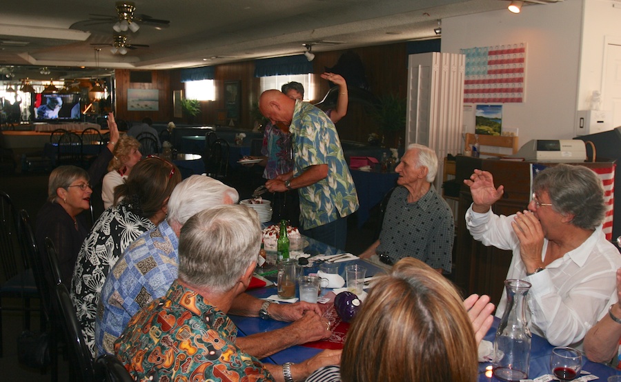 Celebrating at Newport Harbor with friends 10/6/2013