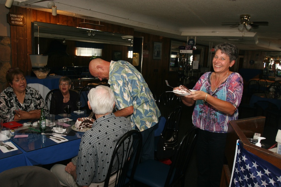 Celebrating at Newport Harbor with friends 10/6/2013