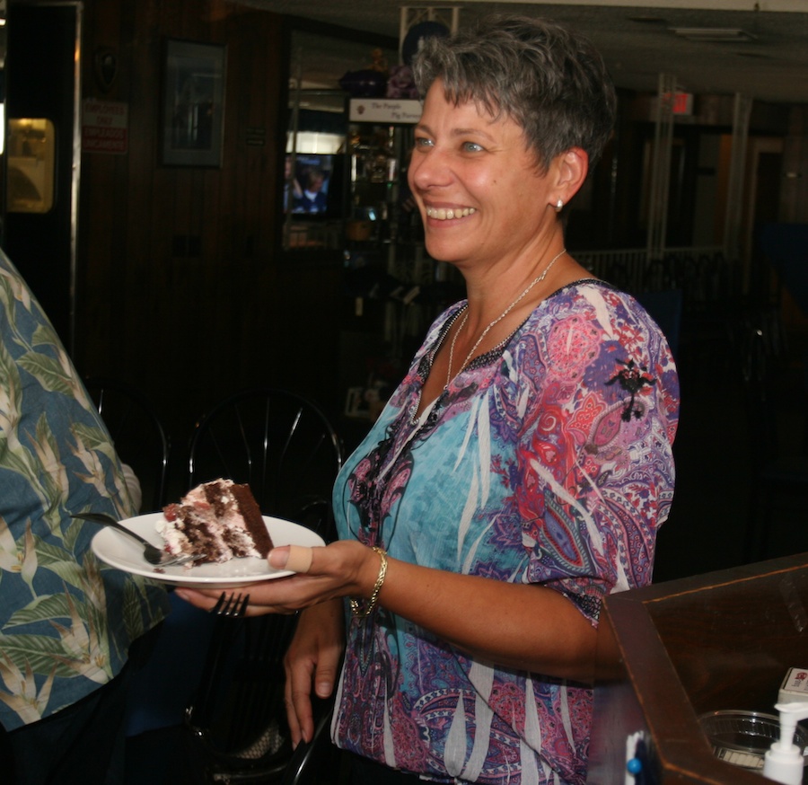 Celebrating at Newport Harbor with friends 10/6/2013