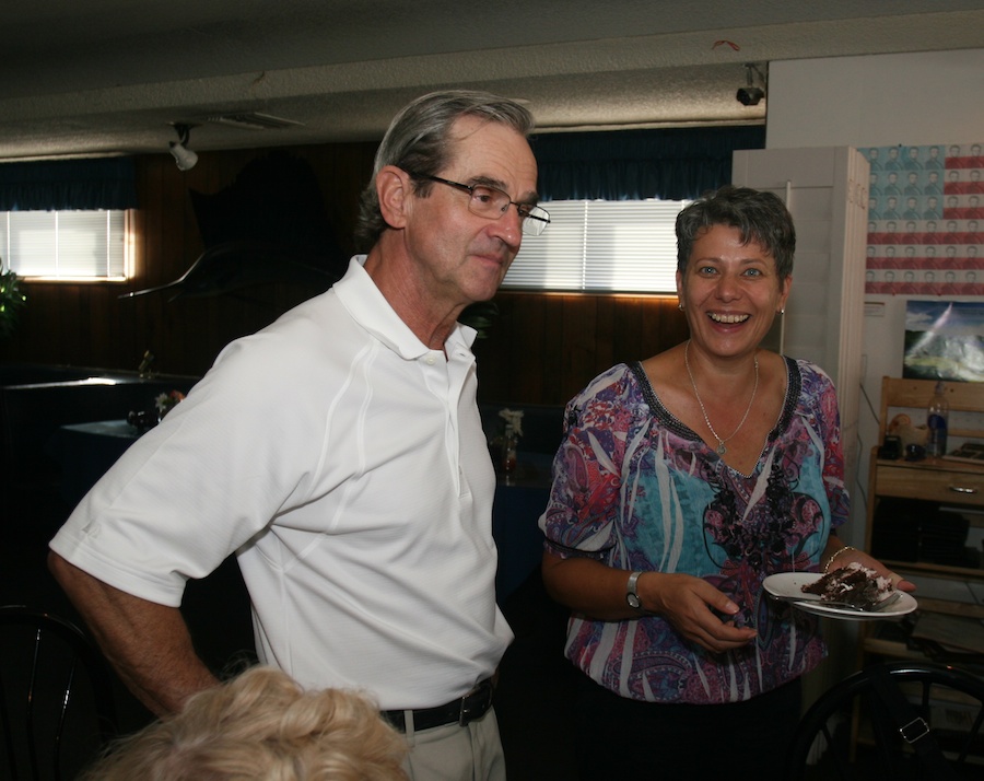 Celebrating at Newport Harbor with friends 10/6/2013