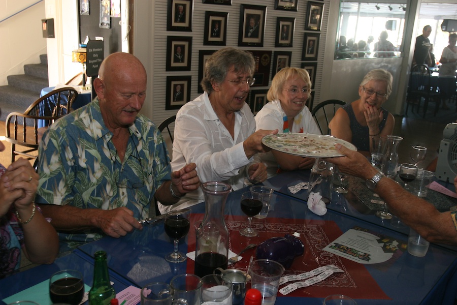 Celebrating at Newport Harbor with friends 10/6/2013