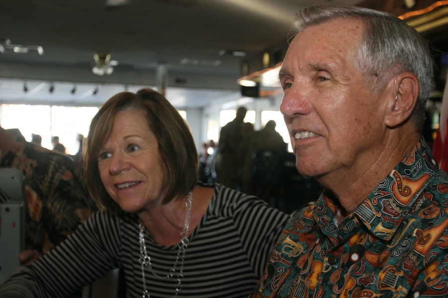 Celebrating at Newport Harbor with friends 10/6/2013