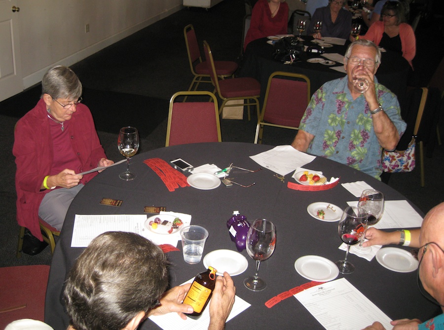 Wine tasting with friends at the Garden Grove Elks Lodge 11/3/2013