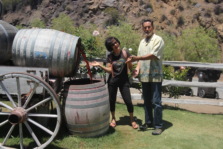 Wine tasting in Malibu mountains June 2014