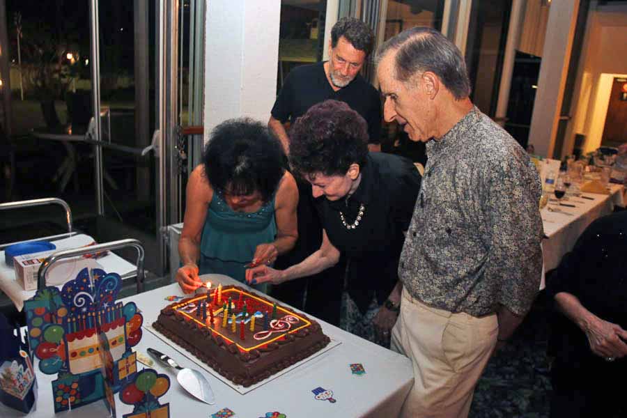 Celebrating Brenda, Bob, and Leon's birthday August 2014