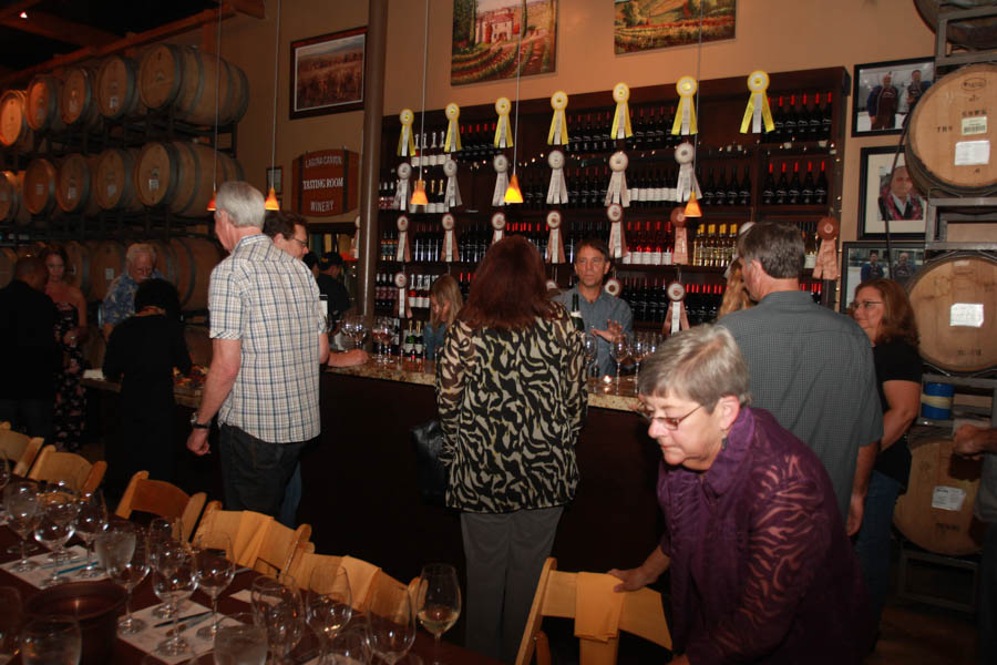 Blending wines at Laguna Canyon Winery April 18th 2015