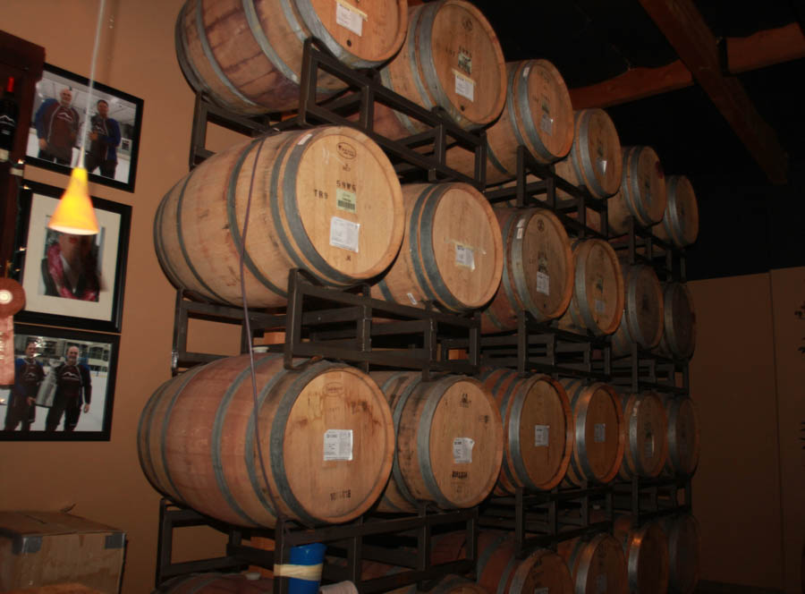 Blending wines at Laguna Canyon Winery April 18th 2015