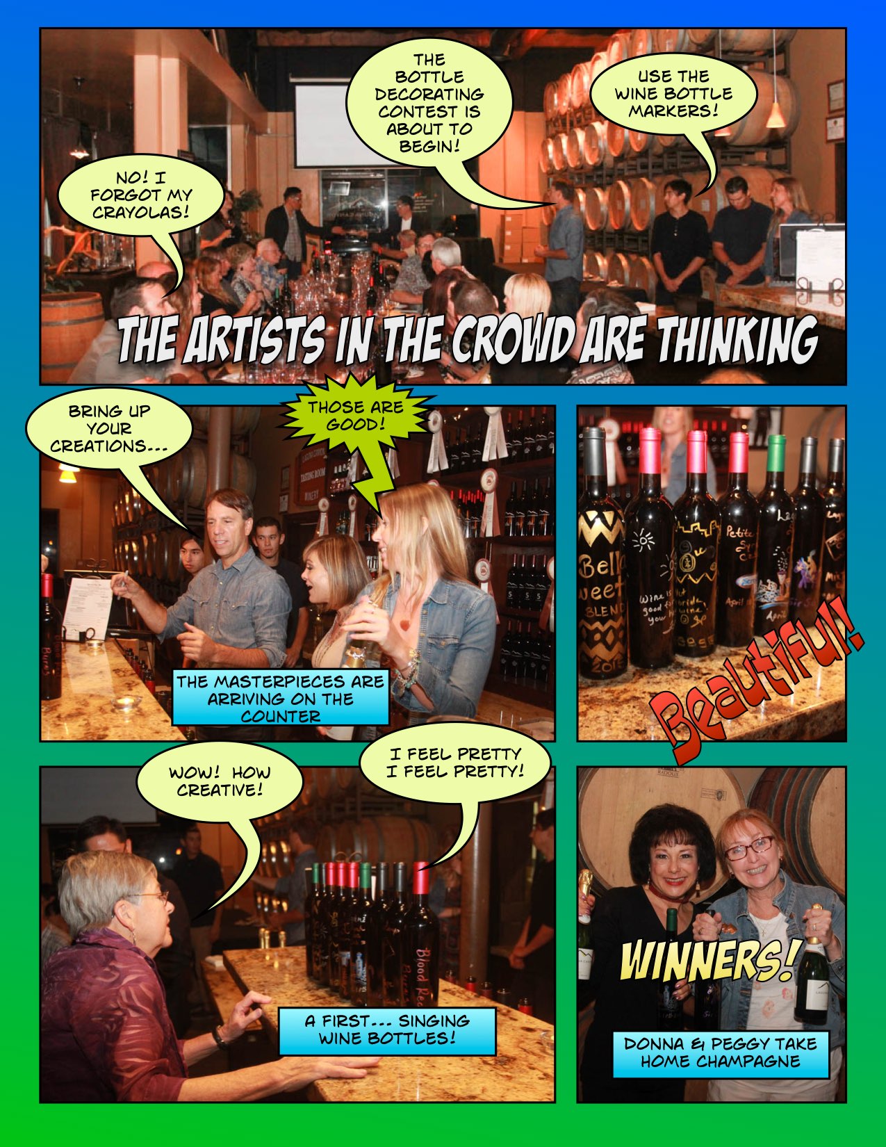 A comical view of the April 2015 Blending Party