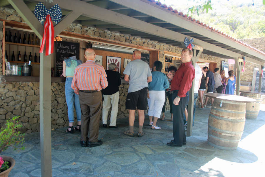 Wine tasting during our Greek adventure July 2015