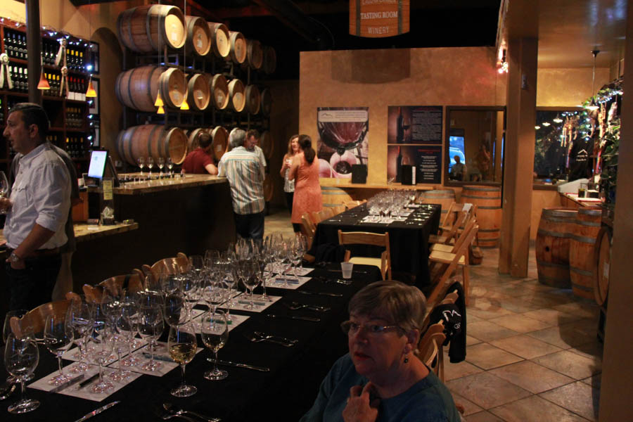 Wine blending at Laguna Canyon Winery