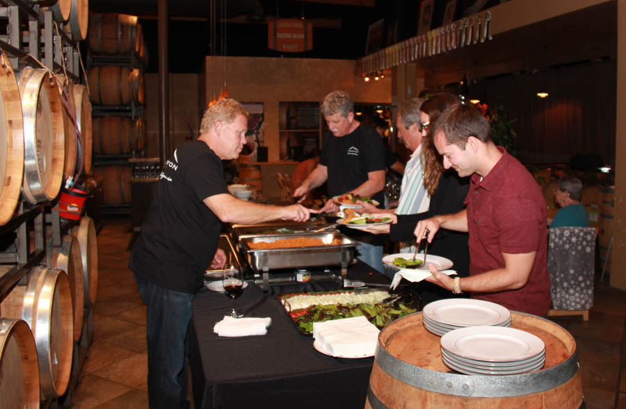 Wine blending at Laguna Canyon Winery