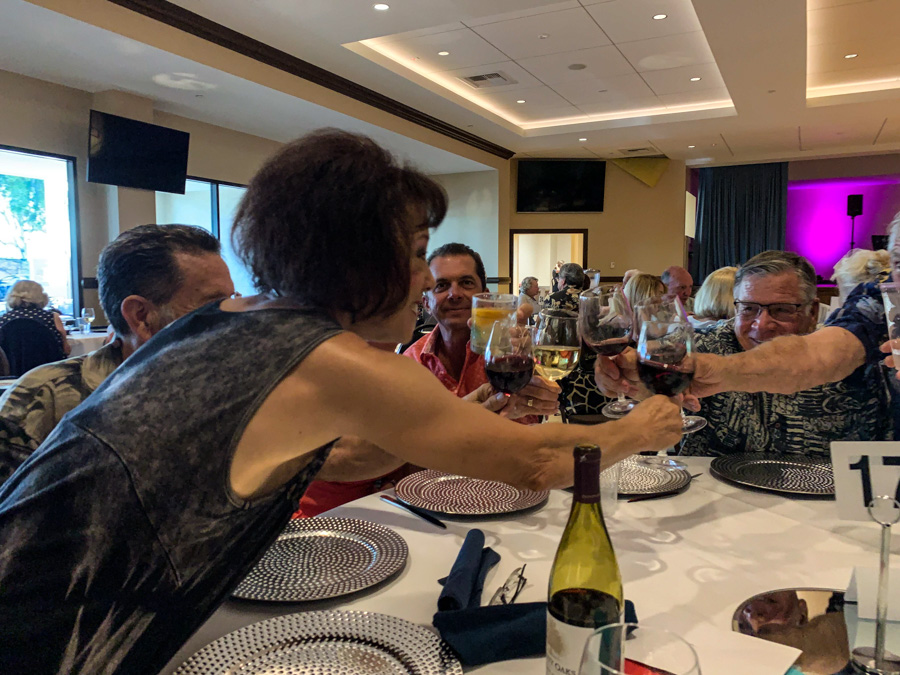 Celebrating birthdays at the Santa Ana Elks Lodge 7/28/2019