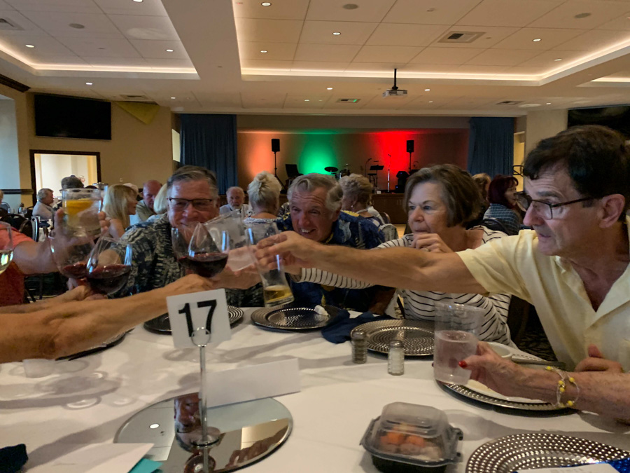 Celebrating birthdays at the Santa Ana Elks Lodge 7/28/2019