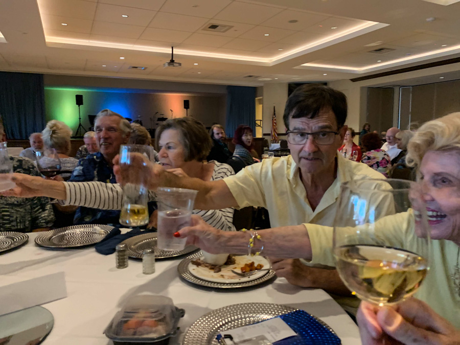 Celebrating birthdays at the Santa Ana Elks Lodge 7/28/2019