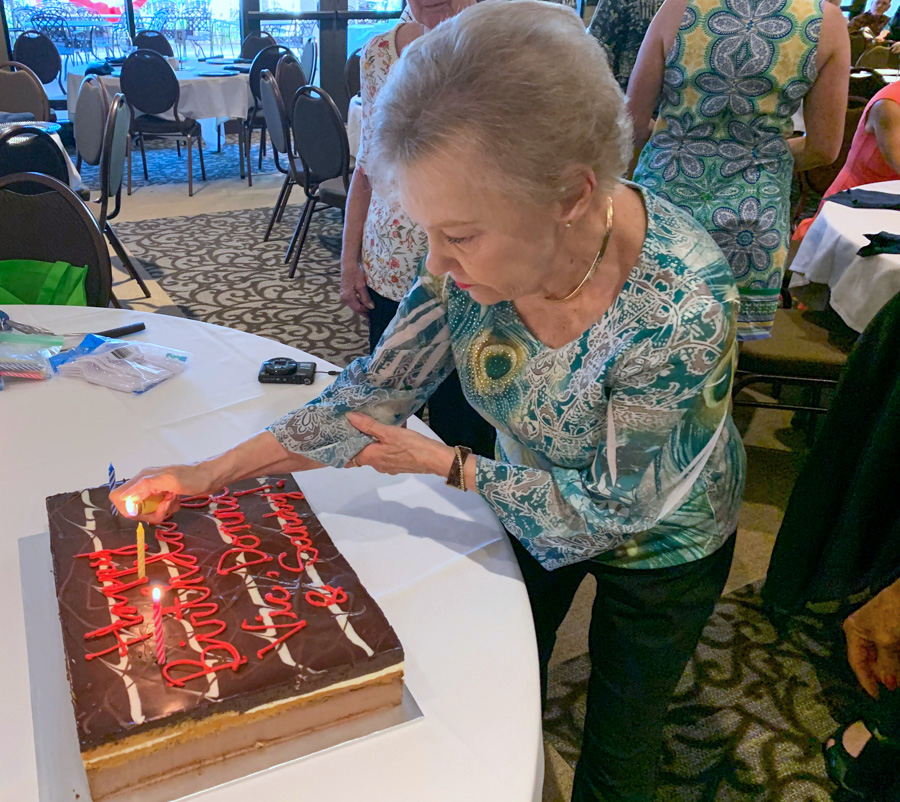 Celebrating birthdays at the Santa Ana Elks Lodge 7/28/2019