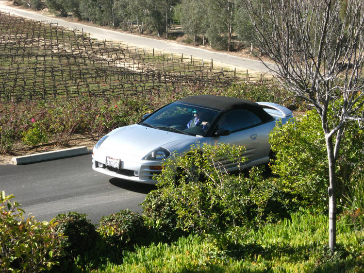 Zooming up the driveway