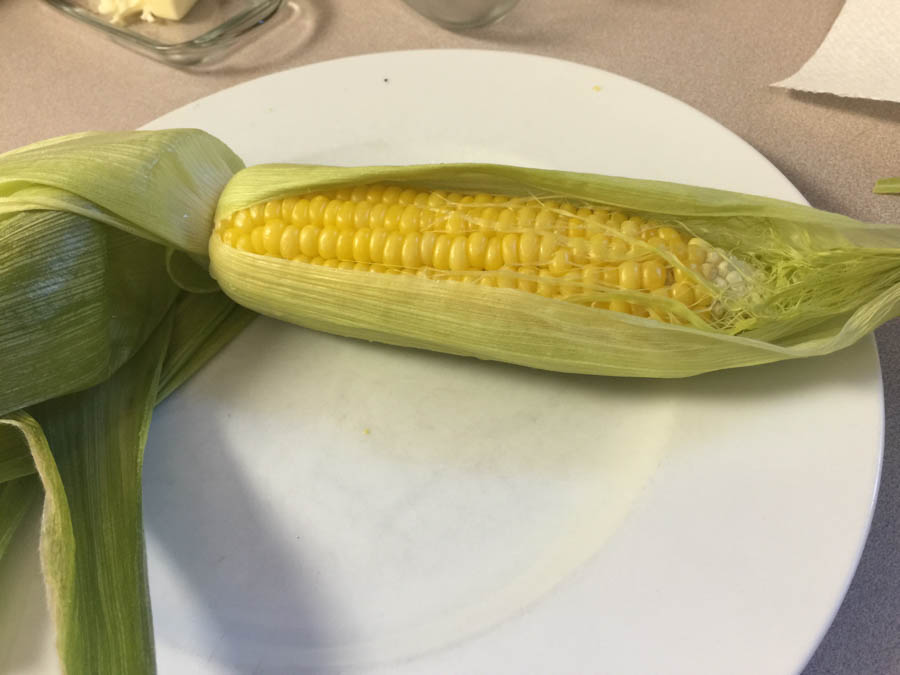 Corn on the cobb from our garden July 7th 2015