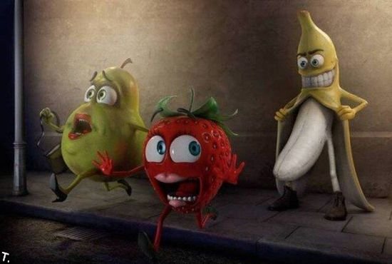 Funny fruits and vegetables