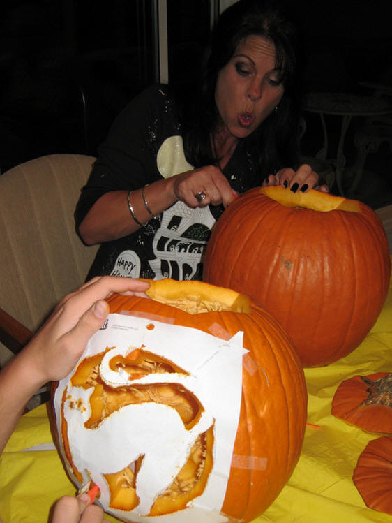 Pumpkin carving 2008