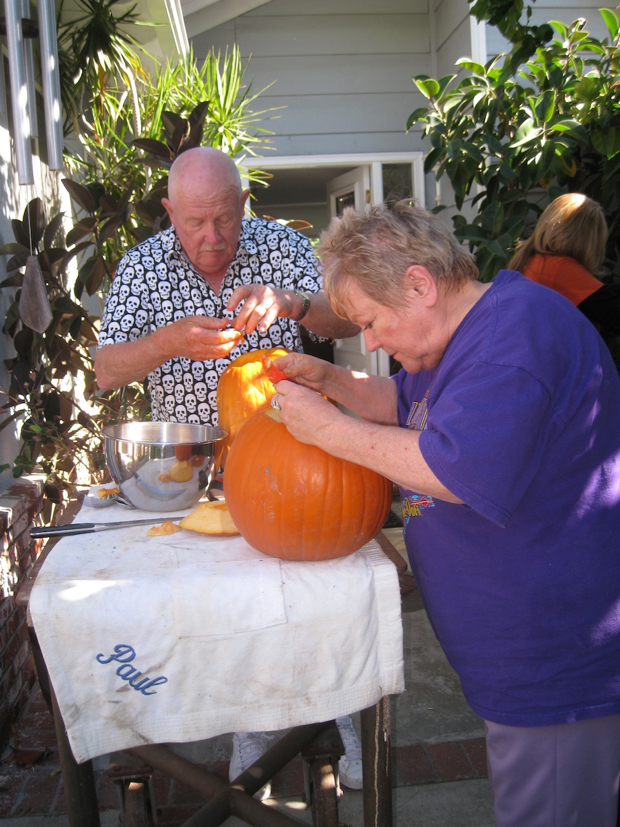 Pumpking carving for Halloween 2012