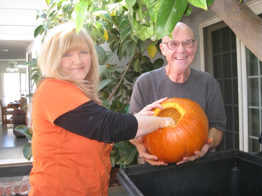 Pumpking carving for Halloween 2012