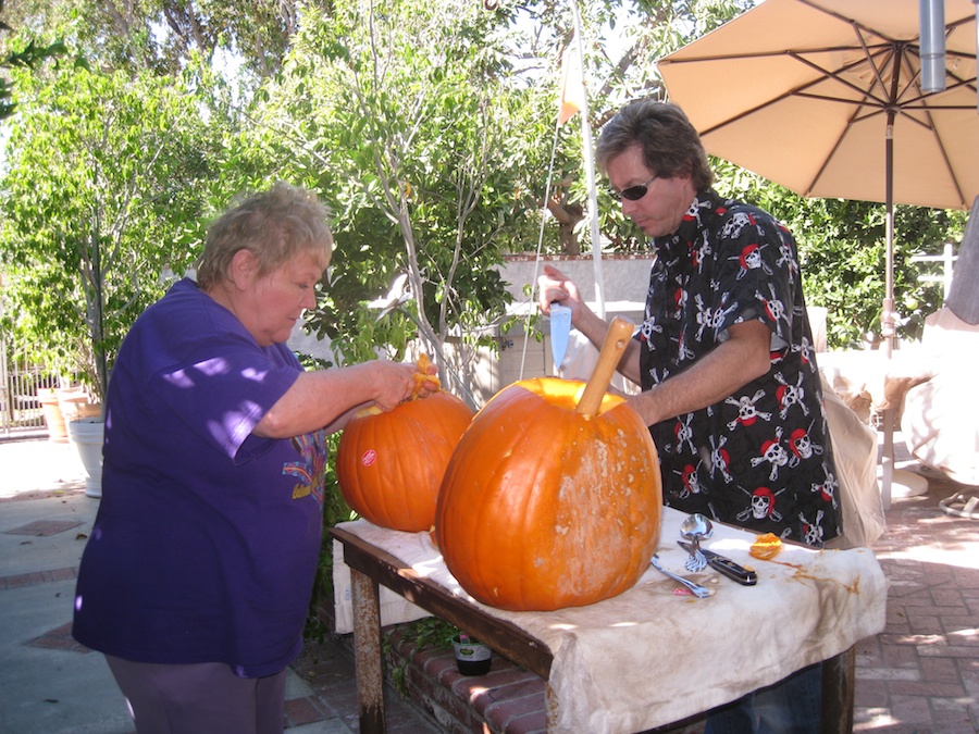 Pumpking carving for Halloween 2012