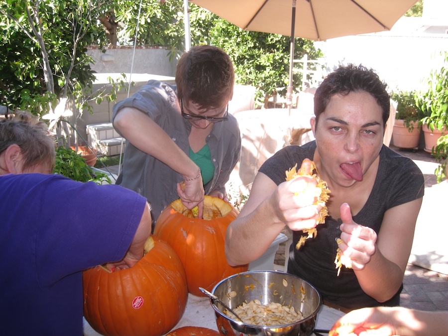 Pumpking carving for Halloween 2012