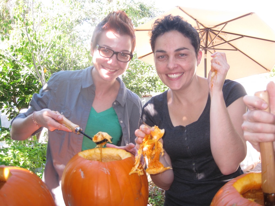 Pumpking carving for Halloween 2012