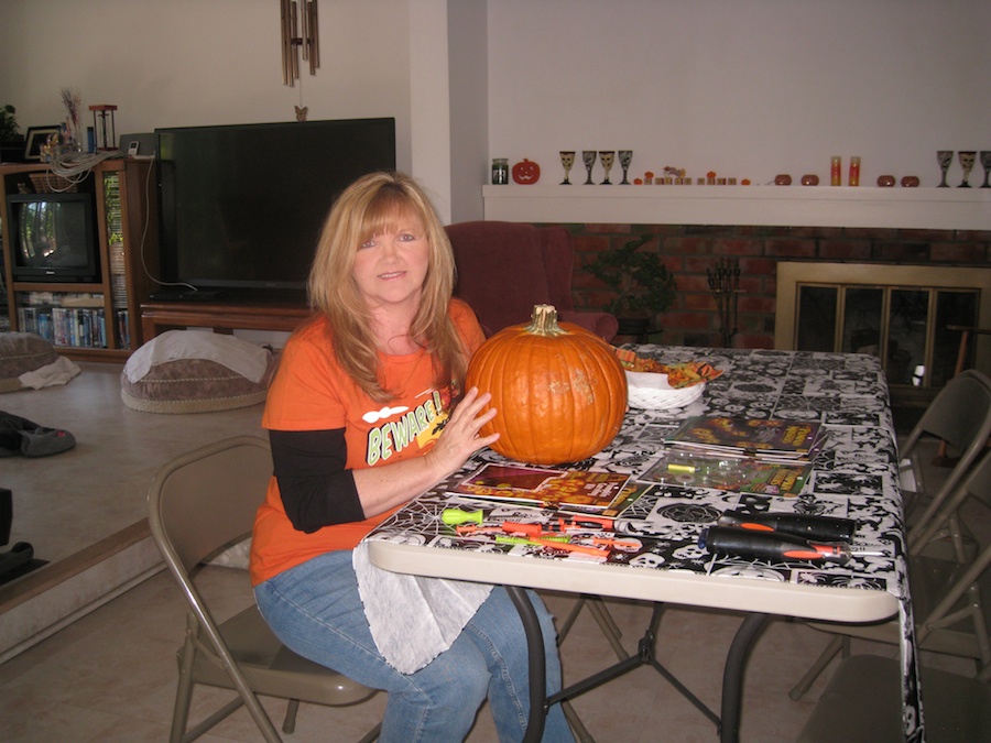 Pumpking carving for Halloween 2012