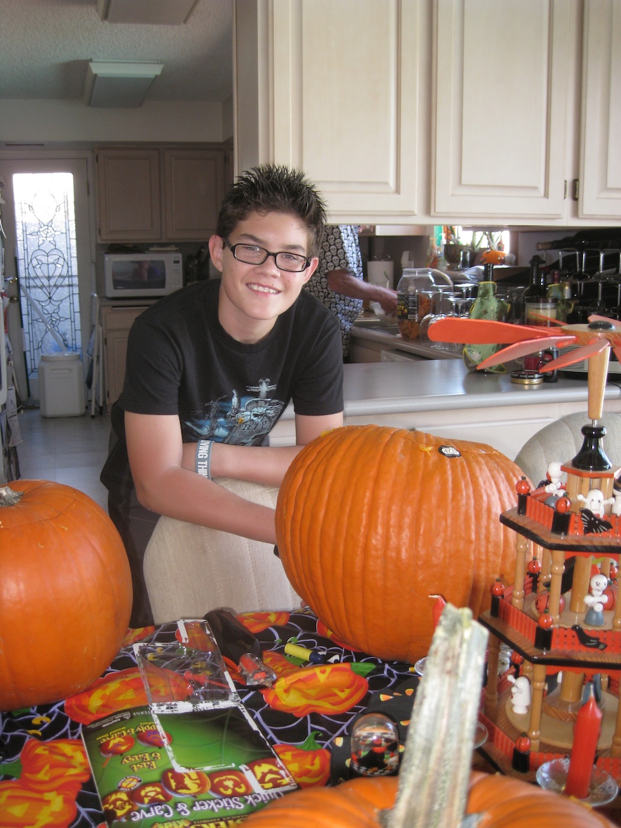 Pumpking carving for Halloween 2012