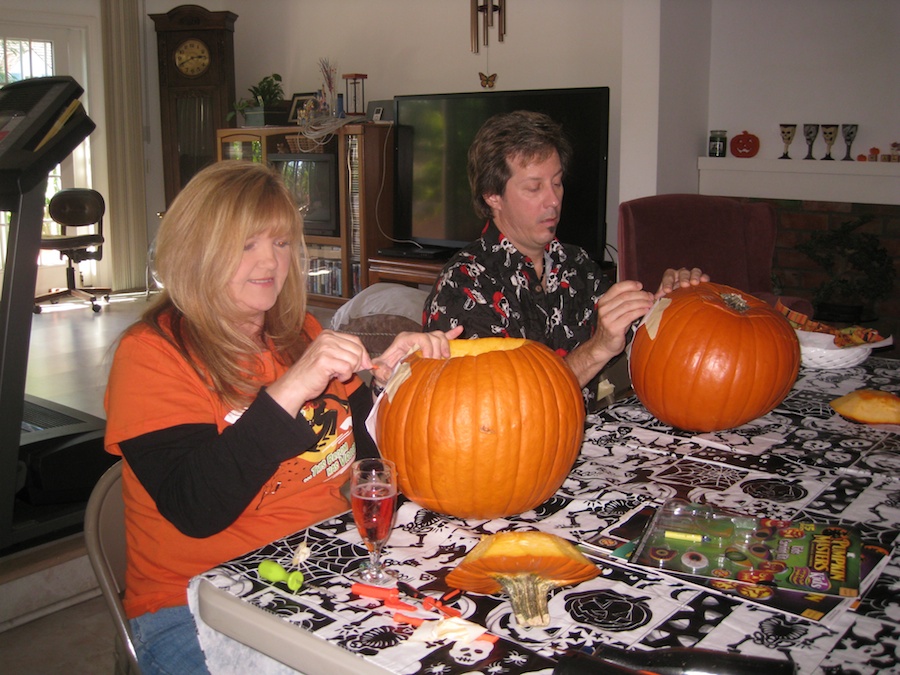 Pumpking carving for Halloween 2012