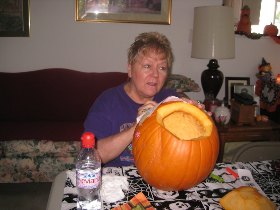 Pumpking carving for Halloween 2012