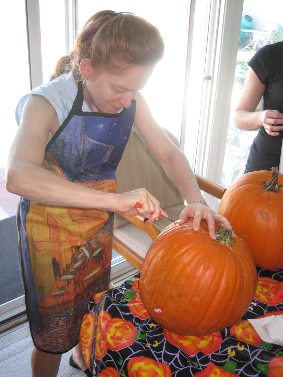 Pumpking carving for Halloween 2012