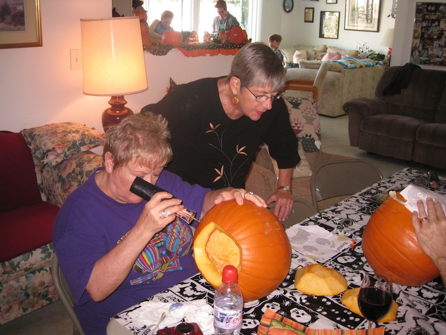 Pumpking carving for Halloween 2012