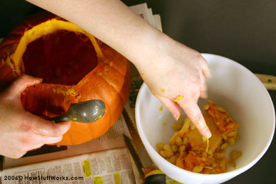 Pumpking carving for Halloween 2012