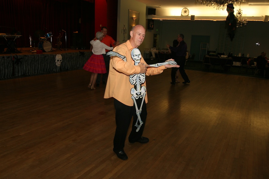 Dancing at tghe Santa Ana Elks Halloween Ball