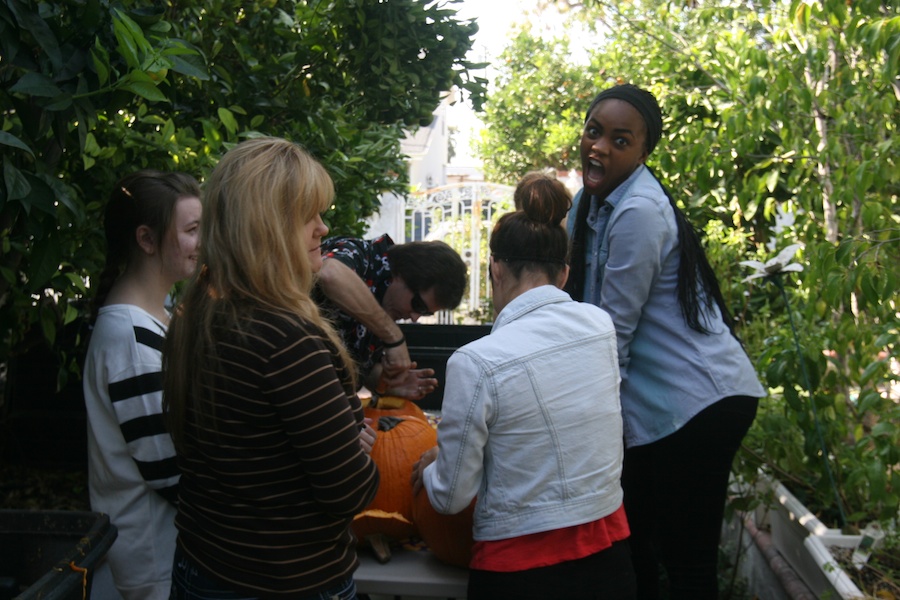 Pumpkin carving with family and friends 10/27/2013