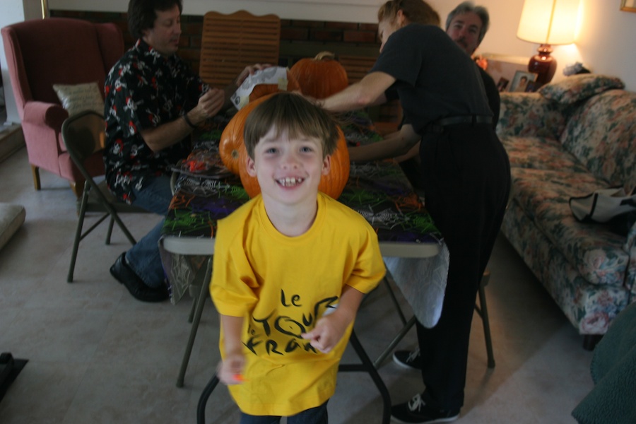 Pumpkin carving with family and friends 10/27/2013