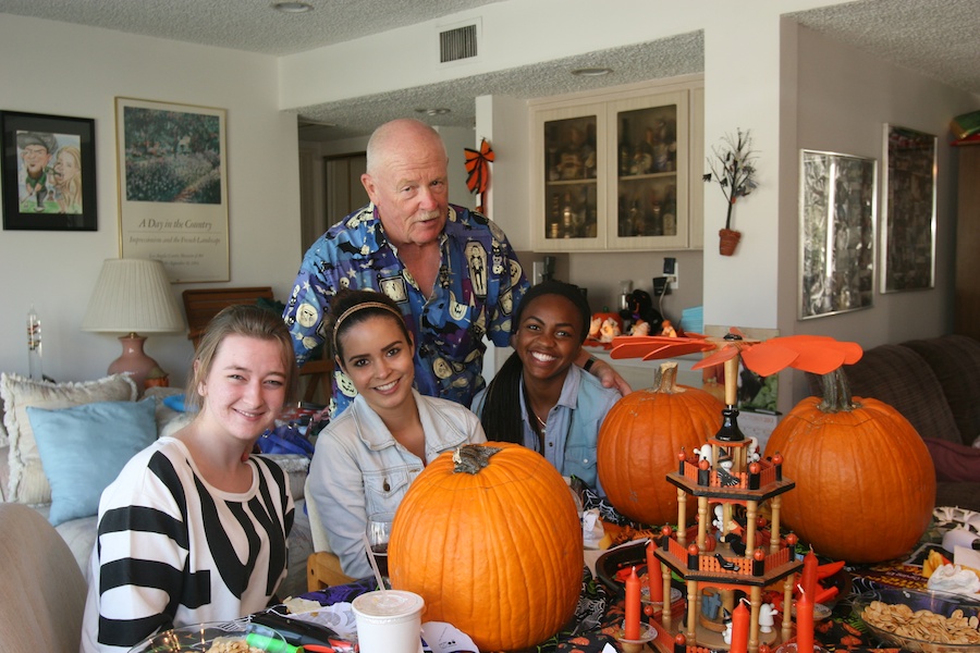 Pumpkin carving with family and friends 10/27/2013