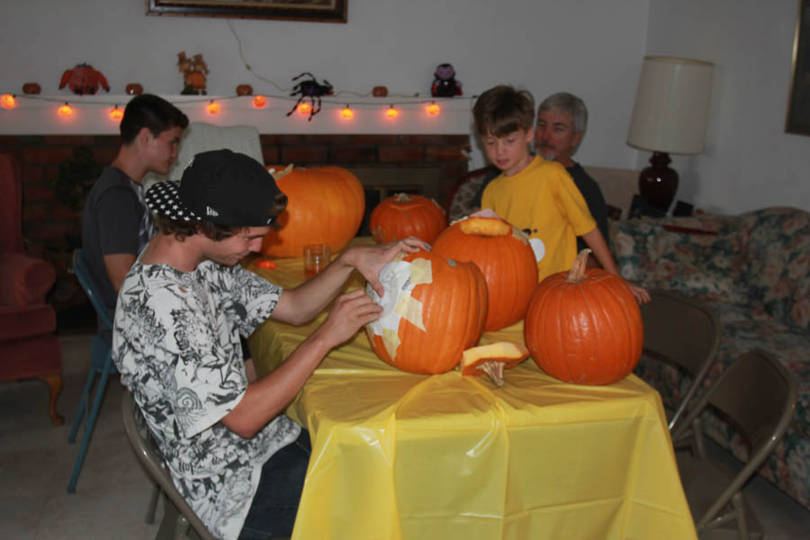 Pumpkin carving 10/25/2015