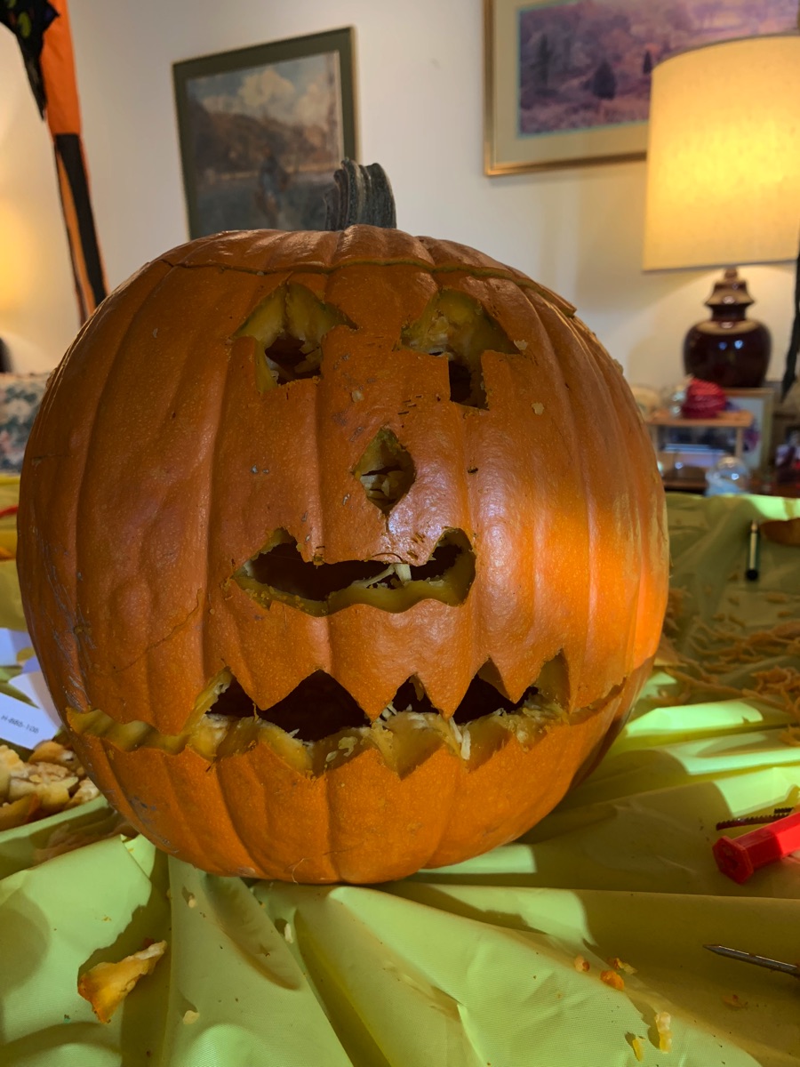 CArving the pumpkins October 27th 2018...Making art interesting!