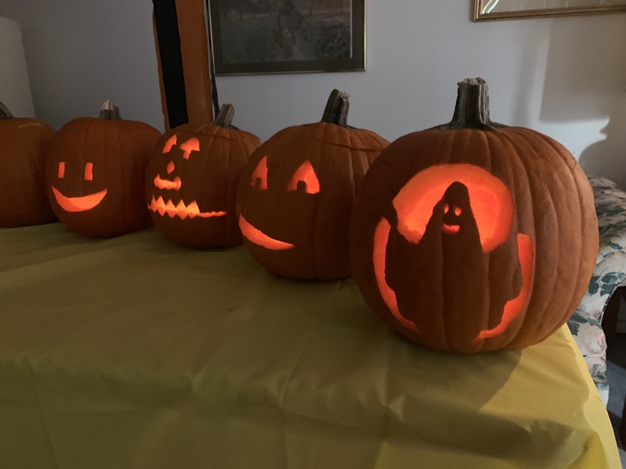 CArving the pumpkins October 27th 2018...Making art interesting!